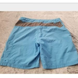 The North Face Shorts - The North Face Blue & Gray Athletic Shorts Size 36 The North Face Shorts - The North Face Blue & Gray Athletic Shorts Size 36